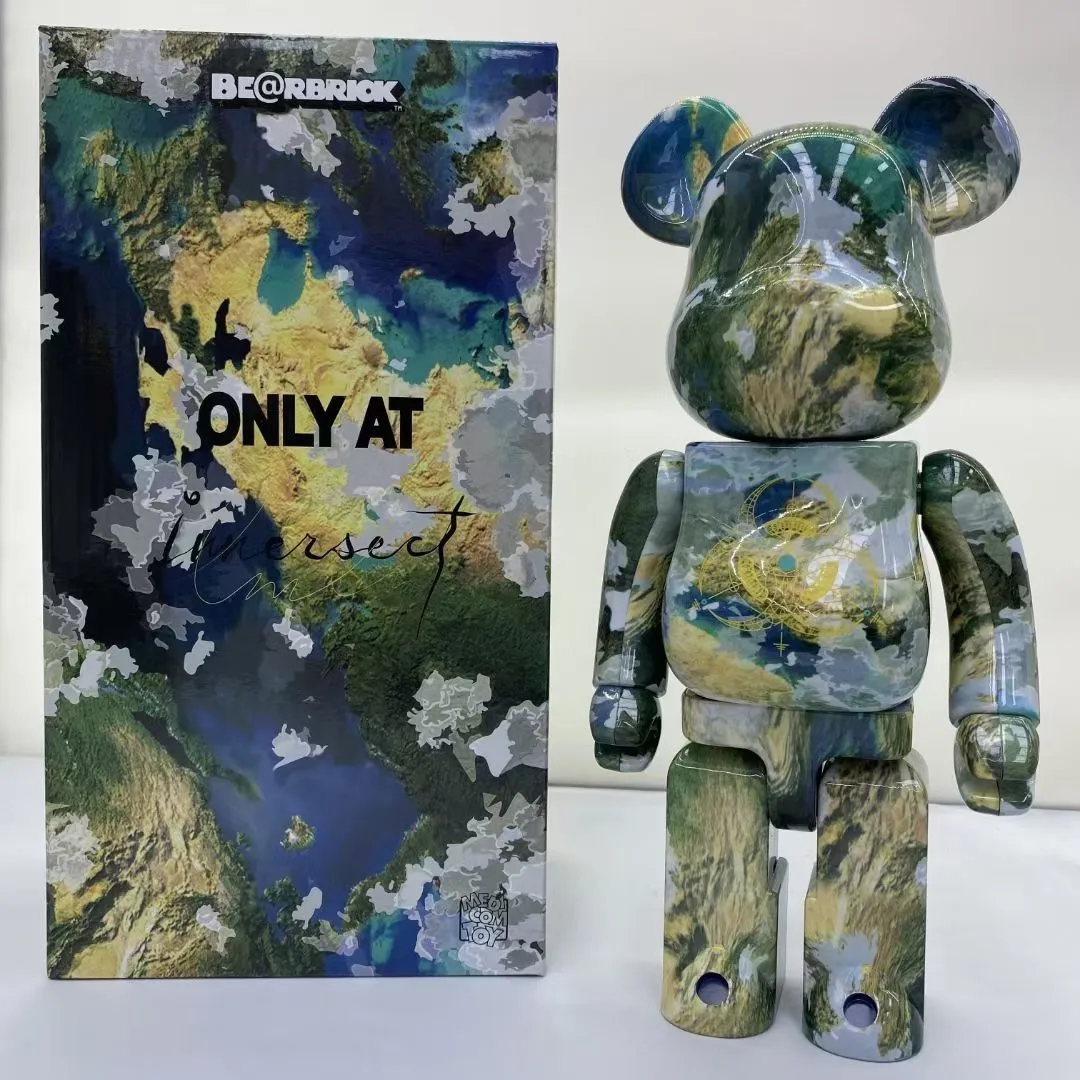 

Bearbrick 400% Earth Surface 28 Cm Height 11 Inches Joints Can Be Rotated Collection Figure Decoration Gift Doll