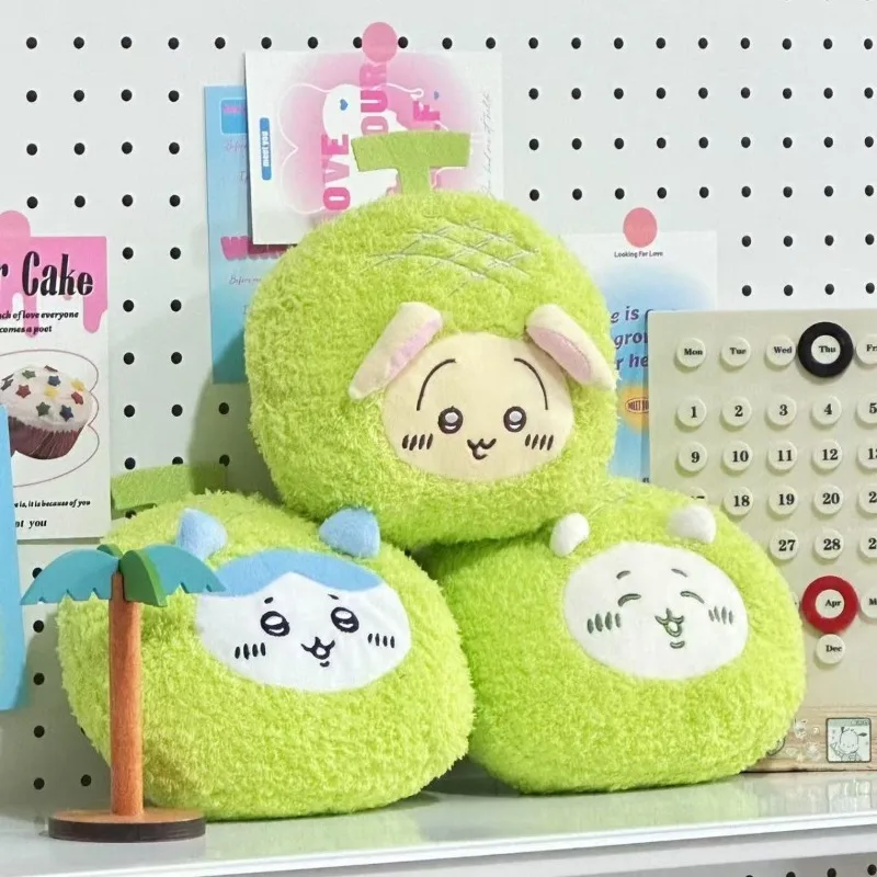 새로운 귀여운 치이카와 하치와레 우사기 칸탈루프 봉제 인형 카와이 펜던트 애니메이션 만화 데스크탑 장식품 선물 달콤한 선물