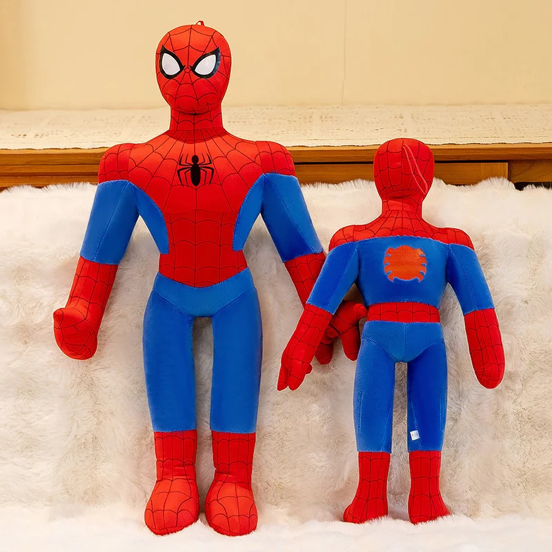 40CM Spiderman Plush Toy Spider Man Anime Figures Plushies Spider-Man Soft Stuffed Cartoon Pillow Home Decoration Kid Gift