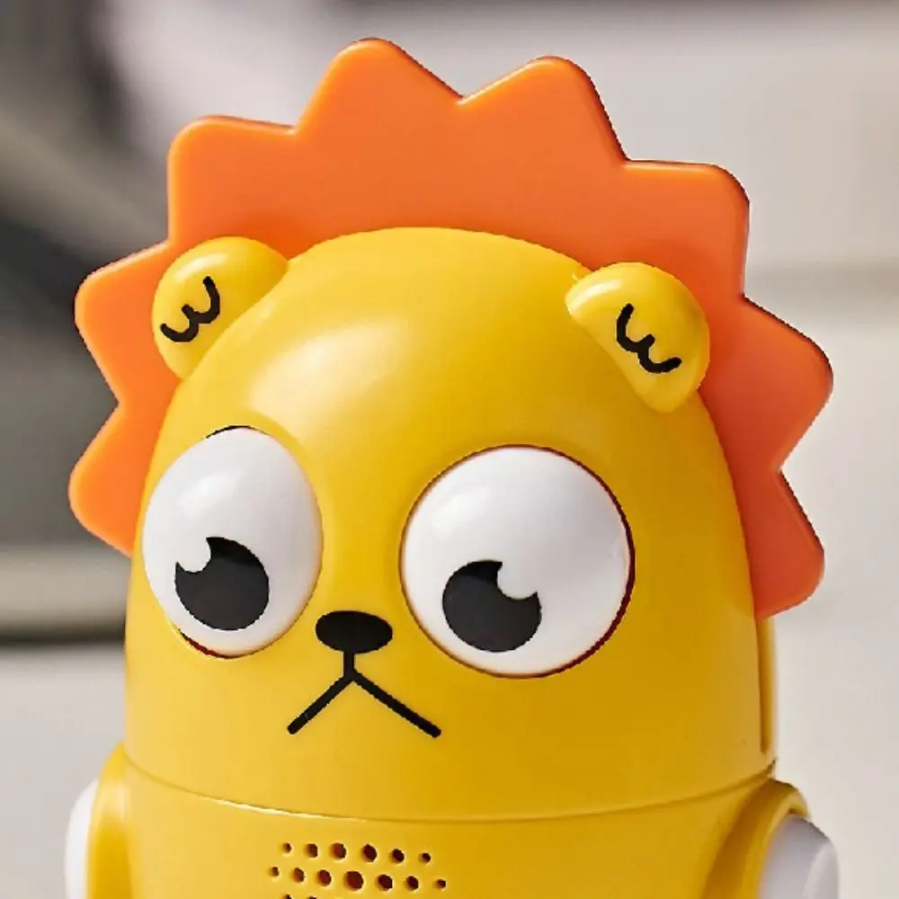 تصميم جديد Kawaii الحيوان مفتاح سلسلة لطيف الكرتون الصوت مفتاح سلسلة آلية الضغط تأثير الصوت حلقة رئيسية الشعلة ظهره شماعات #4