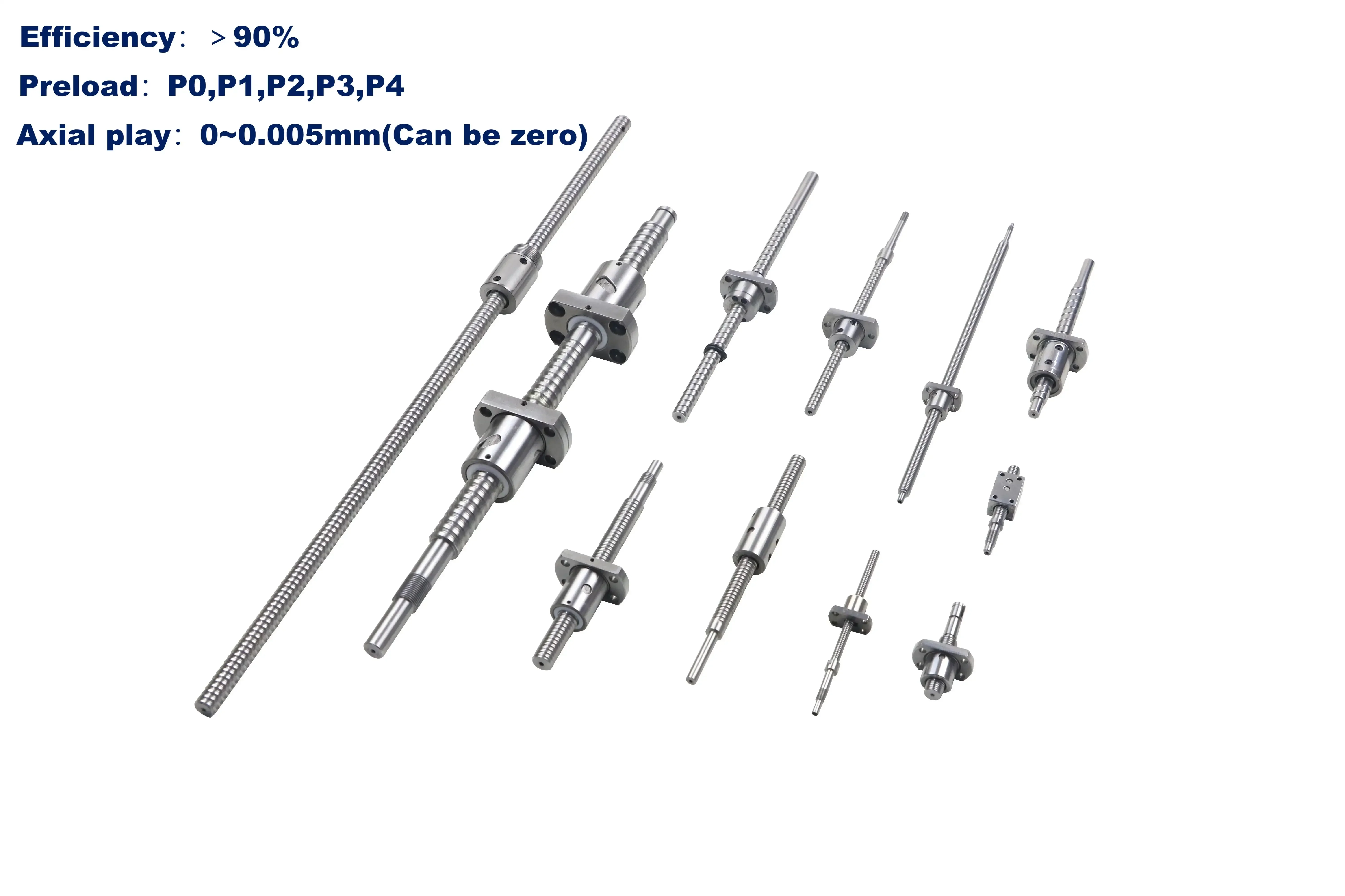 High Precision right Hand Thread Ball Screw 0601 With Flange Single Ball Nut For CNC machine CNC ball screw