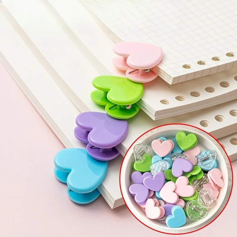Multi Functional Love Clip, colorful Storage Corner Clip, Simple Ins File, Hand Account, Bill Clip, Sealing Clip