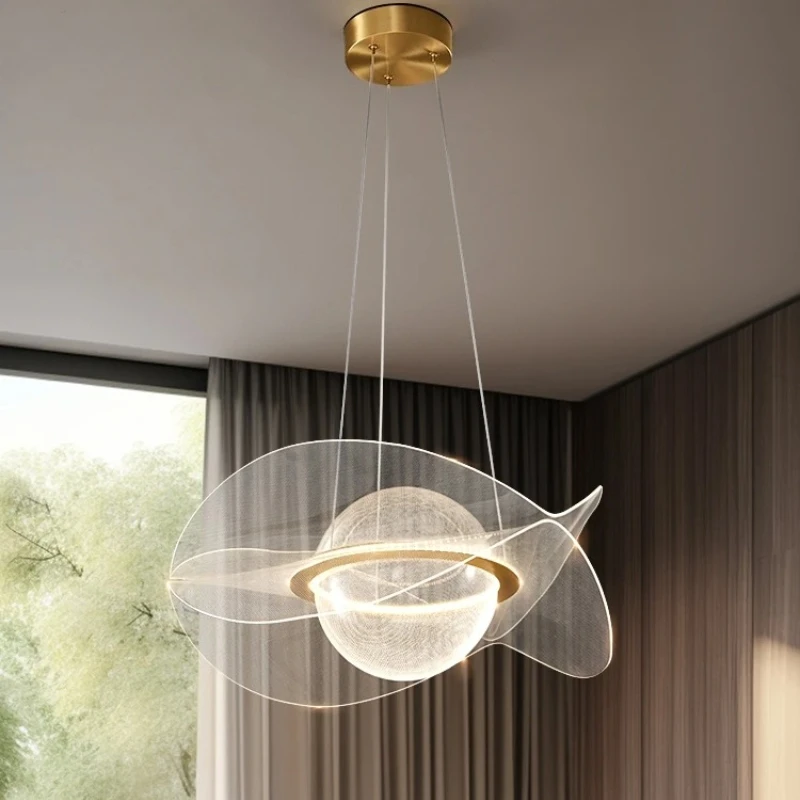 

MZISOSOD Modern Luxury UFO Pendant Light for Dining Room Living Room Bedroom Study Nordic Design Creative Home Decor Antique