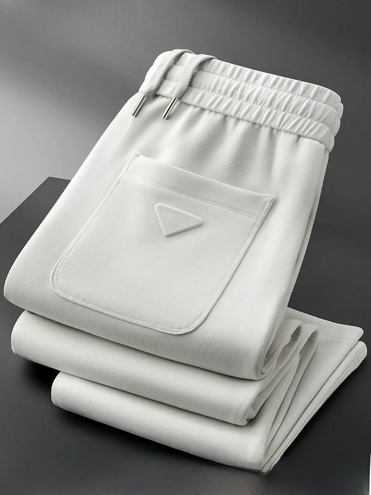 

Мужские спортивные брюки из модала, осенне-зимние, мягкие, приятные для кожи, прямые, повседневные, спортивные, модные, молодежный бренд