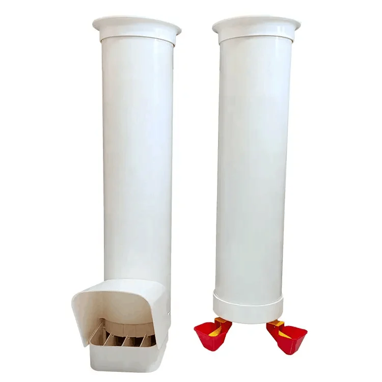

DIY Hot Sell Pvc Pipe Chicken Feeder and Drinker As One Set Poultry Drinkers and Feeders PH-260