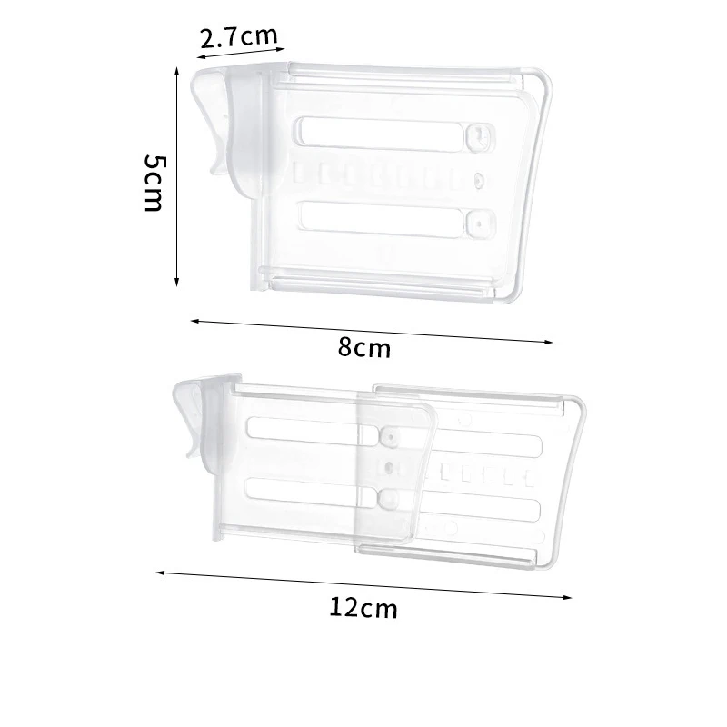 4 12 24 48PCS Adjustable Snap On Refrigerator Partition Dividing Clip Side Door Organizer Small Storage Solution for Kitchen