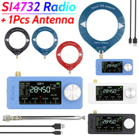 SI4732 0.5-108mhz Portable Radio 1.9inch IPS Screen Pocket Mini Radio LSB USB AM FM HF SW MW VHF Radio with Antenna