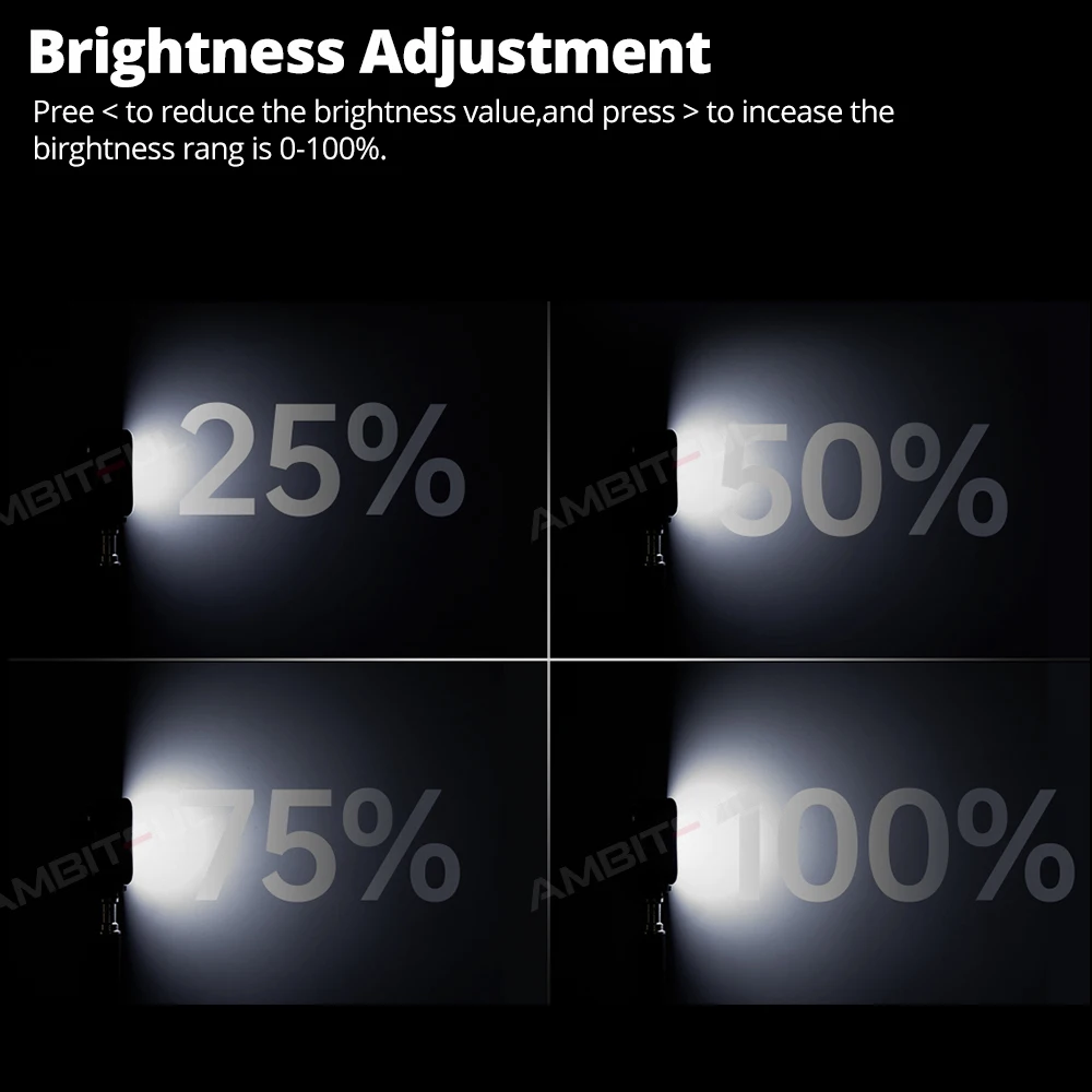 Ambitful RGB أضواء الفيديو كاميرا LED صغيرة ضوء 1800mAh قابلة للشحن LED لوحة مصباح صور فيديو الإضاءة ل يوتيوب تيك توك
