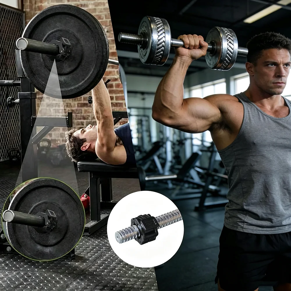 2 Pack Dumbbell Barbell Clamps 50mm, Quick Release Weight Bar Collars, Secure Locking Barbell Clips for Weightlifting, Workout, Strength Training & Fitness Accessories