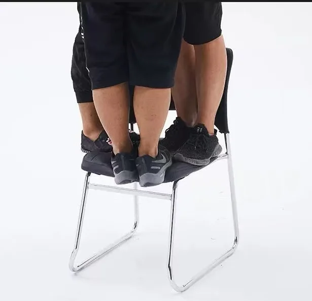 Leather Office Conference Chair Stackable Conference Room Reception Comfortable Chair