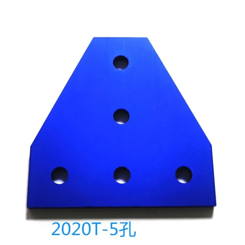 Aluminum 5-hole/7-hole 2020/3030/4040/4545 Connecting Plate T-shaped L-shaped Reinforcement Plate Right Angle Connection Black