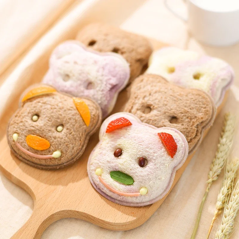 Japanese Imported Little Bear Shape Sandwich Mold, Embossed Device, Cake Mold Maker, DIY Mold Cutter, High Quality