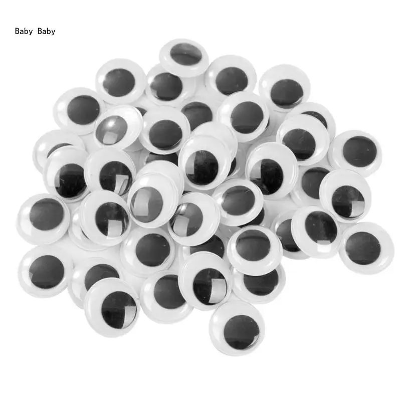 Plastic Eye Set for DIY Crafts Wiggle Eyes Sticker Plastic Safety Eyes DIY Q81A