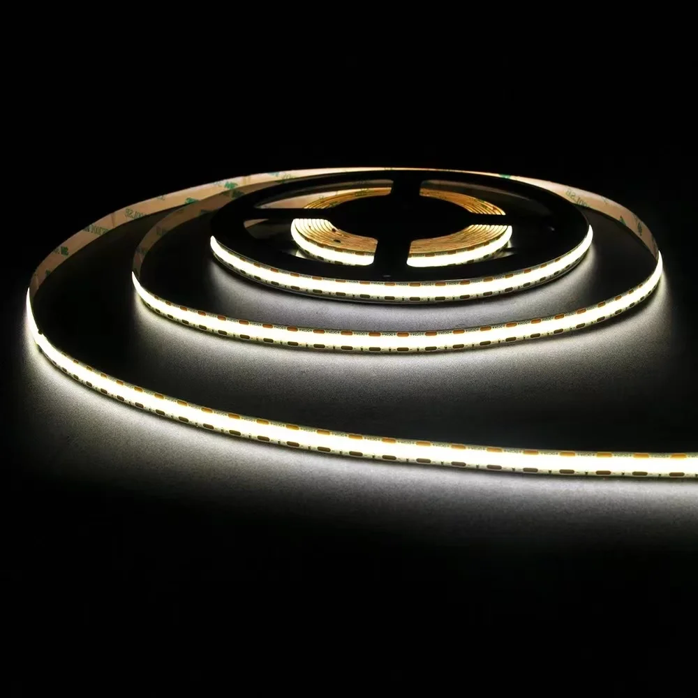 COB LED Streifen Licht 12V Hohe Dichte Flexible Band Band 3000K 4000K 6500K Weiß RA90 Led lichter 1cm Kurze Abstand Cut – Detail 1