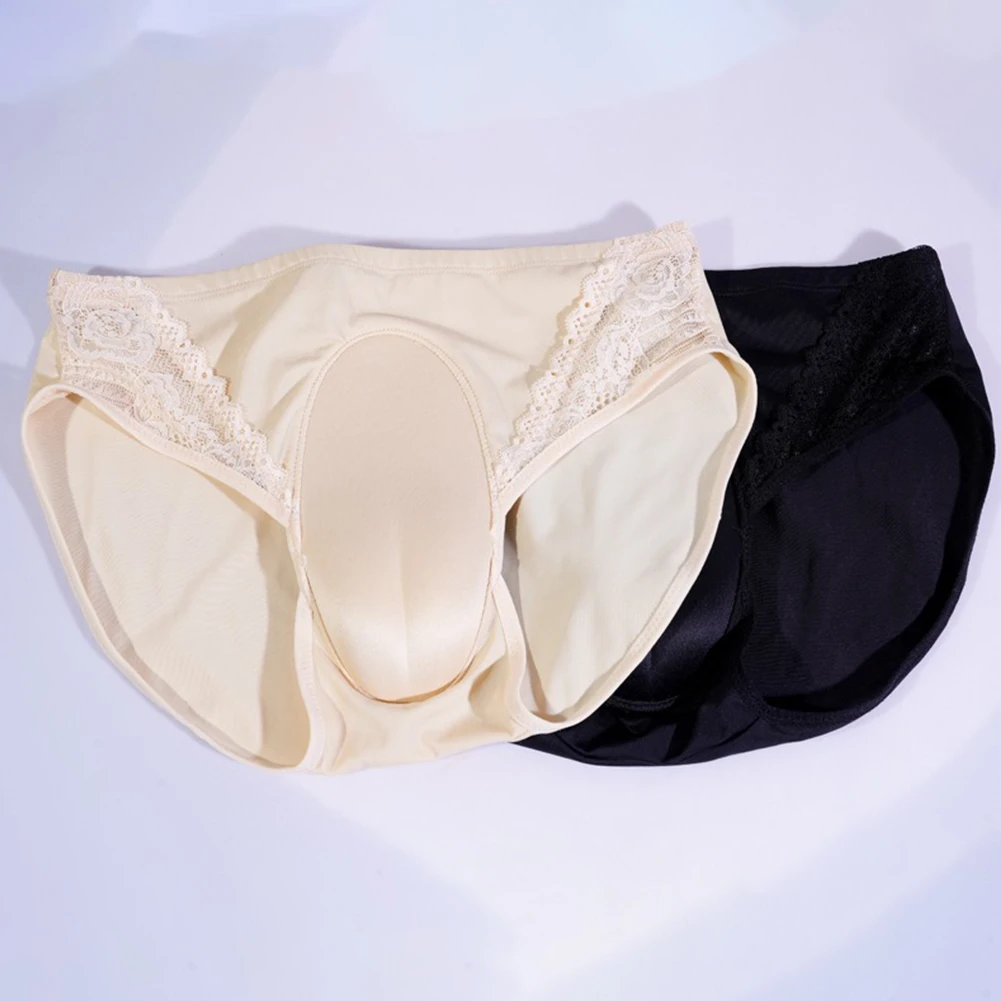 Sissy Panties Men Hiding Gaff Crossdresser Camel Toe Briefs Fake Pussy Shaping Thong Underpants Lace Transgender Underwear