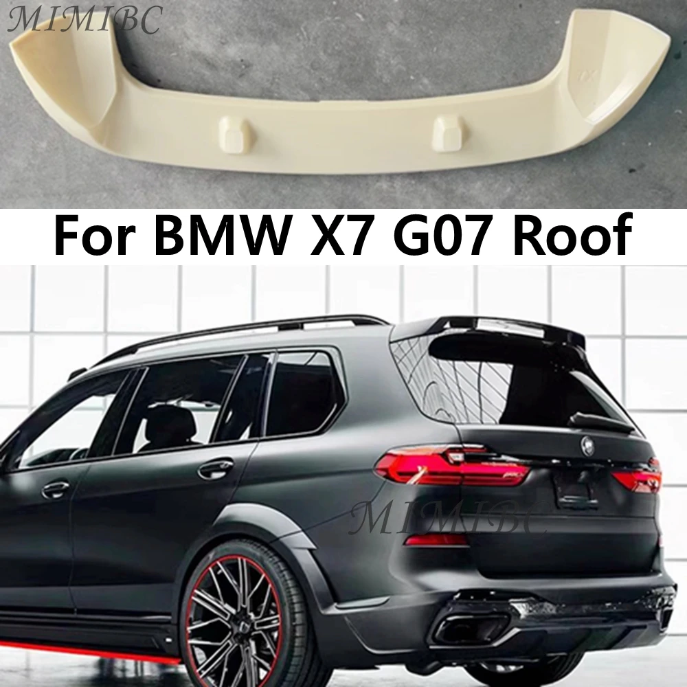 

FOR BMW X7 G07 Roof Spoiler 2019 2020 2023High Quality ABS Gloss Black/Carbon Fiber Look Rear Trunk Wing Body Kit Accessories