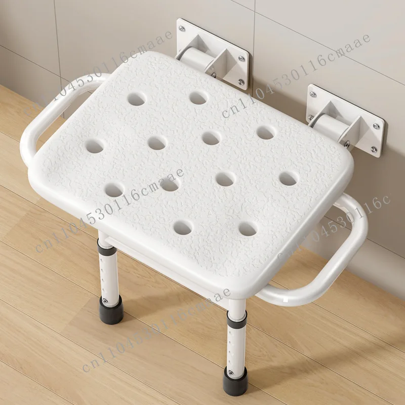Senator-friendly bathroom folding stool upturned shower chair height adjustable shower stool for the elderly