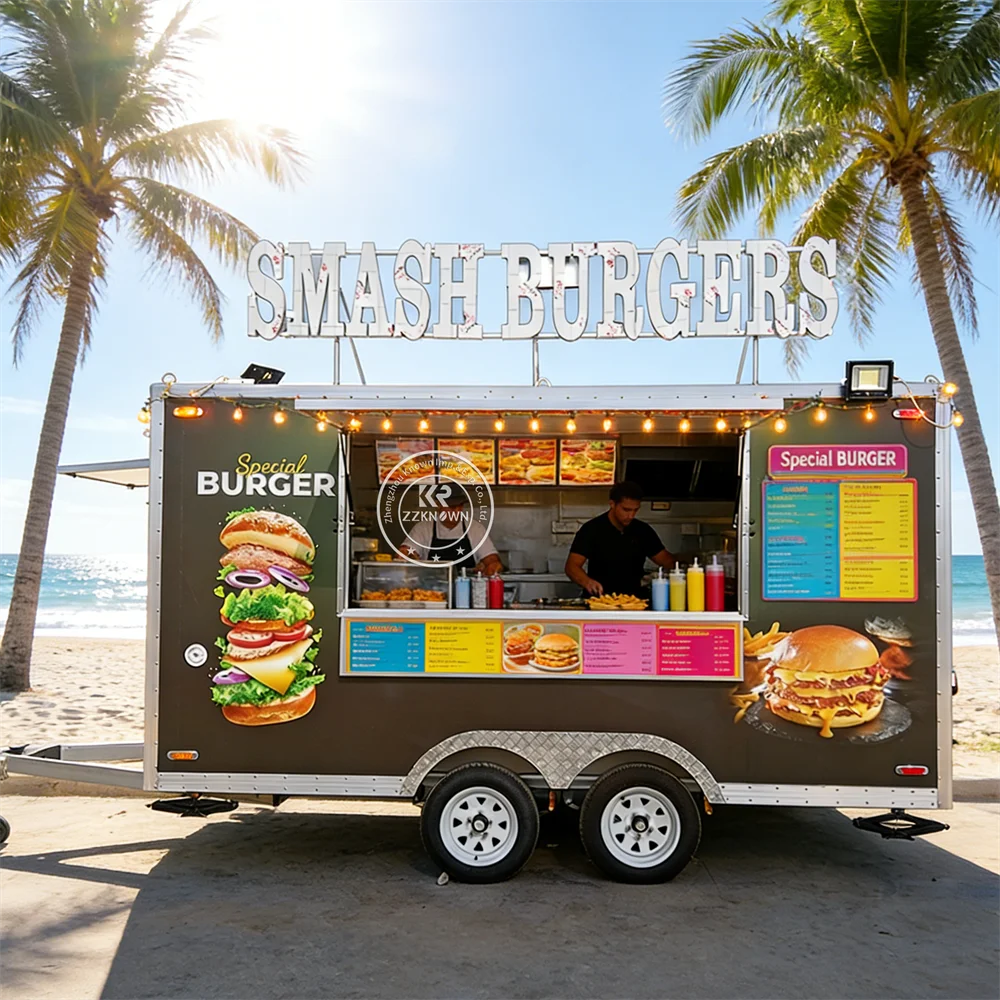 

Portable Dessert Prefab Bbq Food Truck Mobile Food Cooking Trailer Mobile Burger Fast Food Catering Food Truck Trailer For Sale