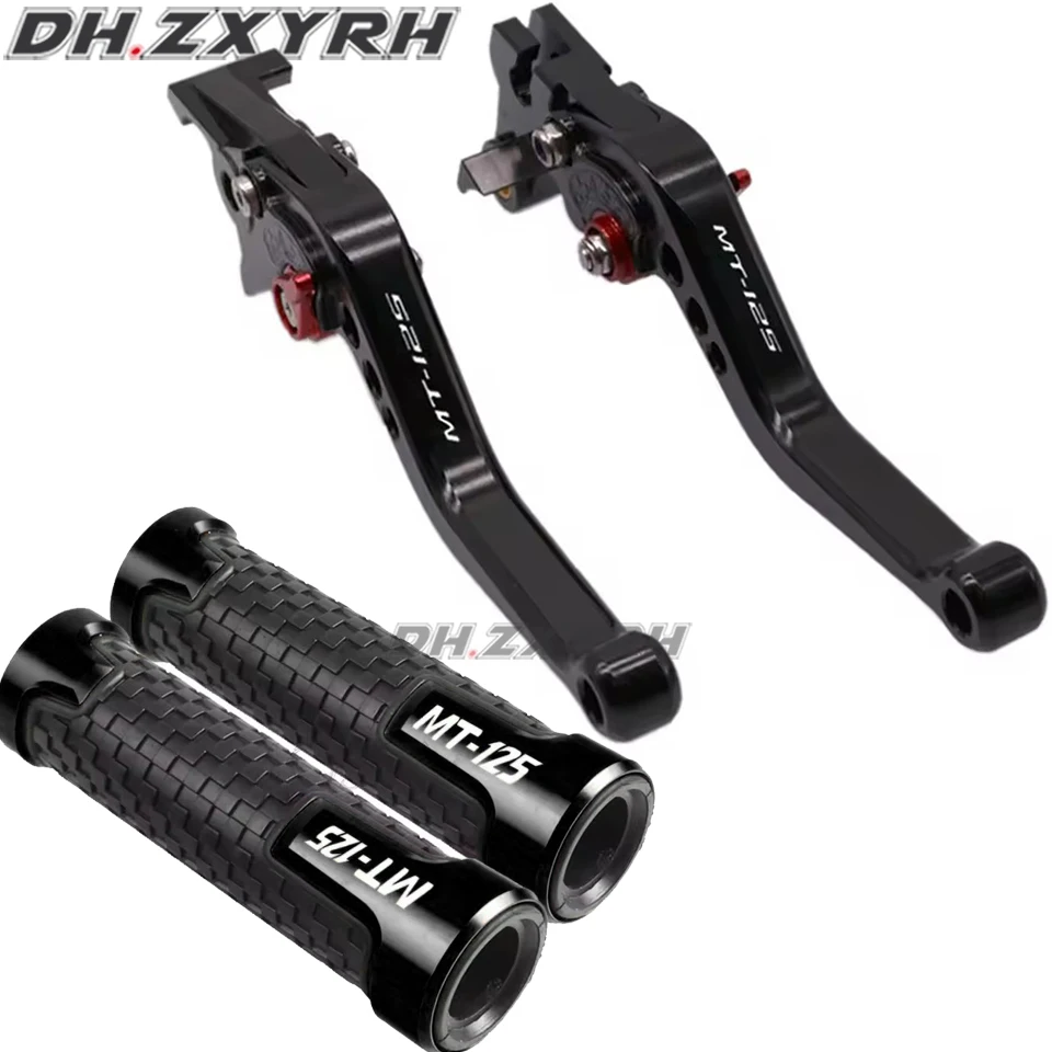 For MT125 MT 125 MT-125 2015-2023 Motorcycle CNC Aluminum Adjustable Short Brake Clutch Levers Handle Grips