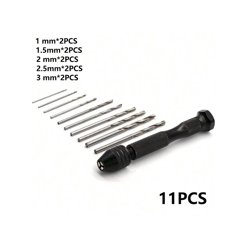 49 stücke 0,2-3,4mm Hand Bohrer Set Mini Aluminium Hand Bohrer Schmuck Handwerk Hand Manuelle Bohrer Holzbearbeitung werkzeuge Bohrer Dropship