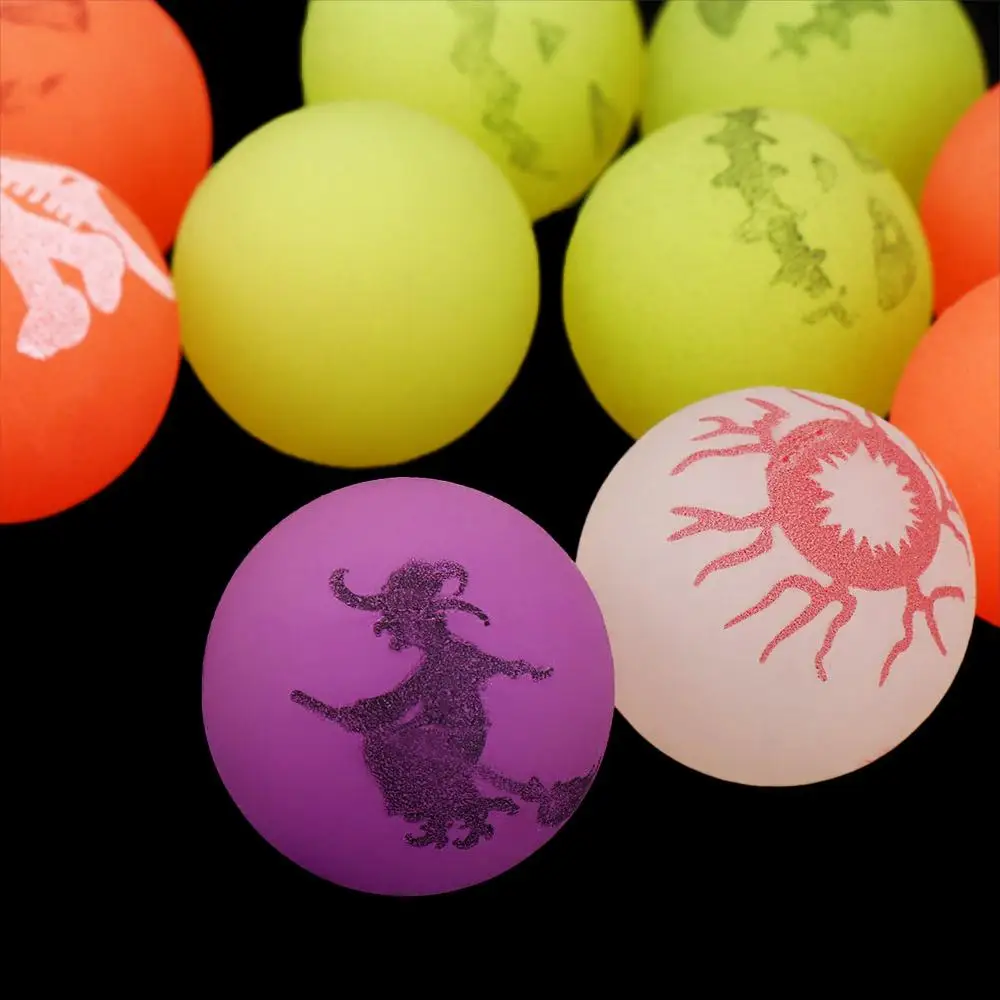 10 ชิ้น/เซ็ต Glow-in-the-Dark ฮาโลวีน Bouncy Balls ยืด Eyeballs น่ากลัว Bouncy Eyeball 32 มม.สนุก Luminous Bouncy Balls