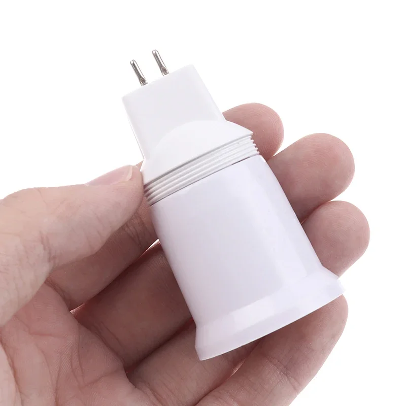 

1Pc 2025 New MR16 G5.3 To E27 Lamp Holder Converter Adapter E26 Screw Socket Plug-in to threaded Lamp holder
