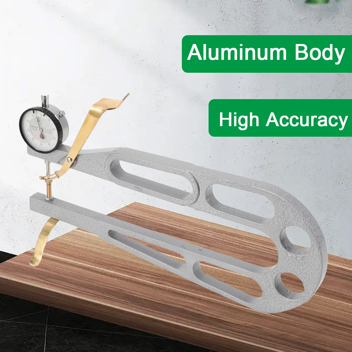 Violino/chitarra Rib Bending alluminio Bend riparazione laterale spessore misura quadrante strumenti per la produzione indicatore 0-10mm/0-0.39in
