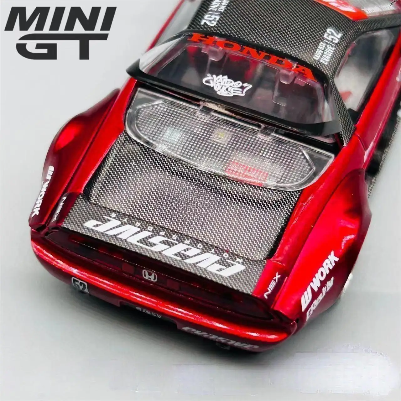 TSM KAIDO HOUSE MINI GT 1/64 KHMG094  NSX Evasive V1 Red Black  Chase Die-cast alloy car model Collection gift