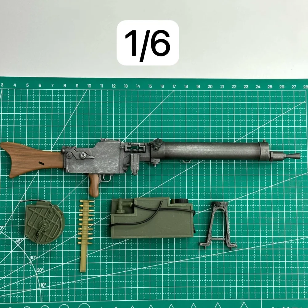 1/6スケール兵士フィギュア MG08/15機関銃モデル 第一次世界大戦ドイツ水冷式プラスチックキット 12インチミリタリーアクションディスプレイ用