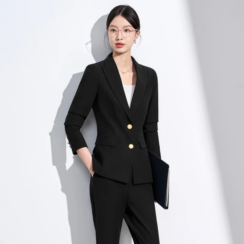 Women's blazer for petite individuals, formal occasion autumn new style, high-end professional attire, ladies' formal suit