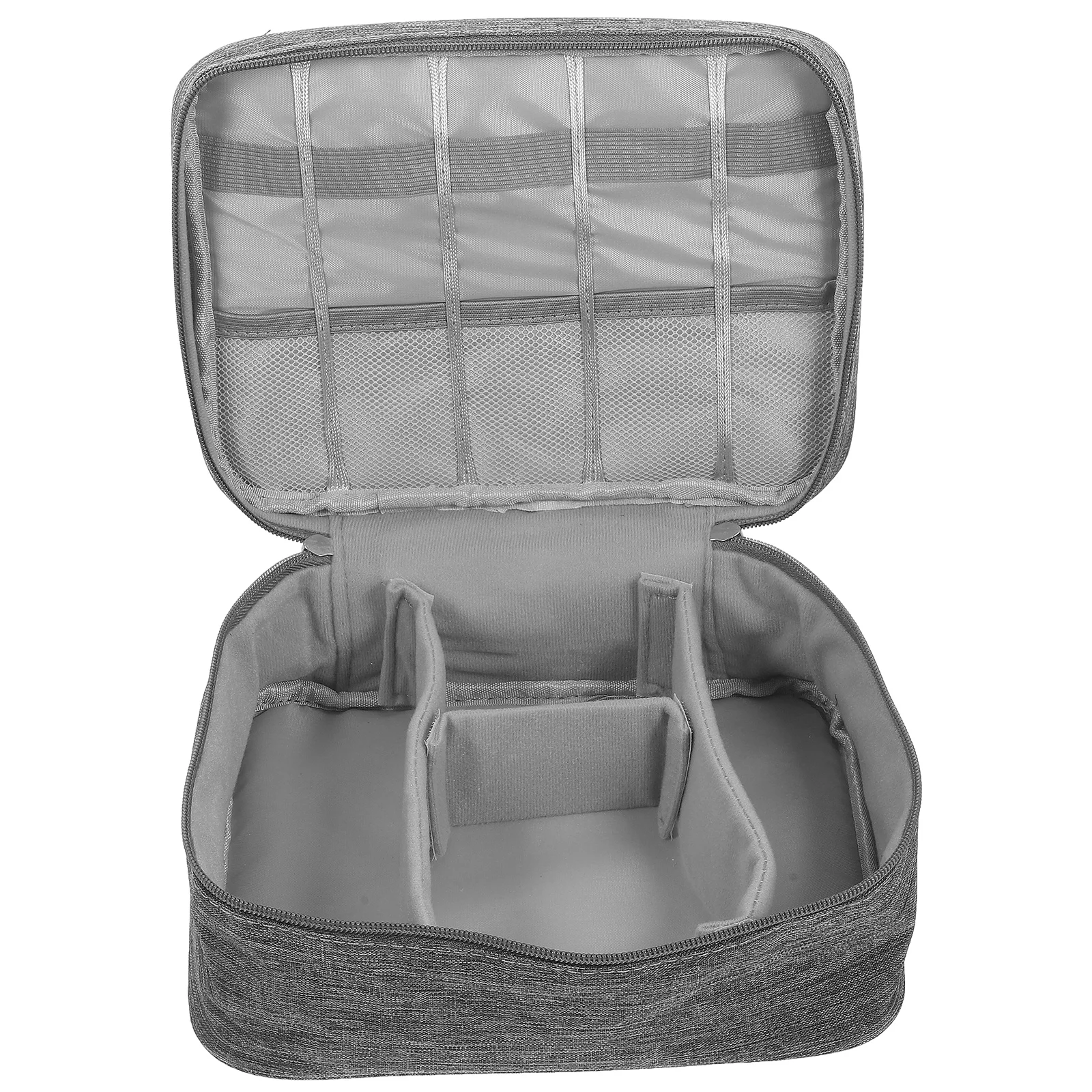 

Digital Storage Bag Large Capacity Travel Electronics ganizer Shock Absorbing Camera Power Bank Cable Tote Black Cord