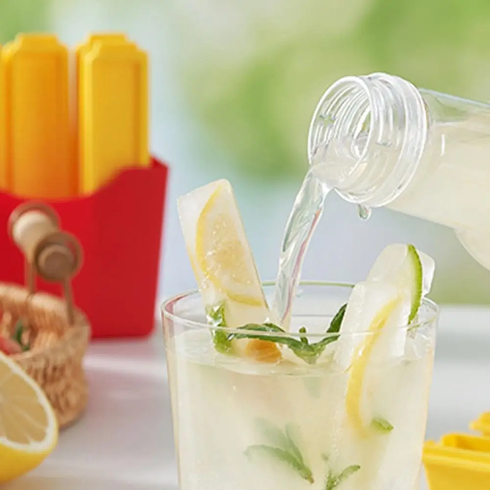 Molde creativo de silicona para cubitos de hielo, forma de Chip antiadherente, molde para hornear patatas fritas 3D, imán para refrigerador de gran capacidad