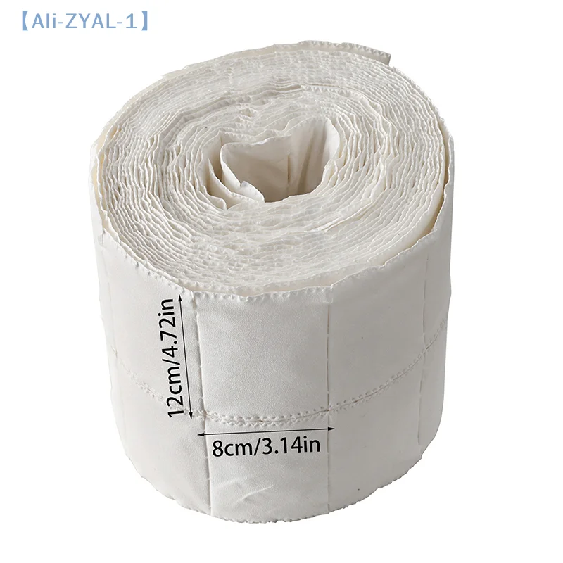 【ZYAL-1】500Pcs/Roll Nail UV Gel Polish Remover Cotton Clean Pads White Torn Off Lint Free Nail Wipes Makeup Soak Nail Art