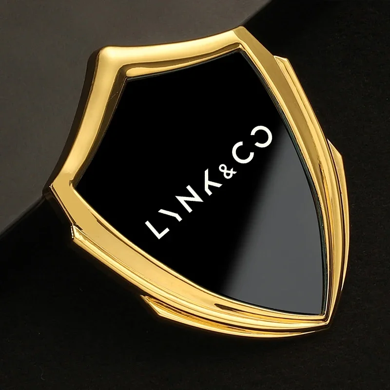 1Pcs LYNK & CO Shield Metal Car Emblem Badge Sticker For 01 02 03 05 06 09 Auto Exterior Styling Accessories