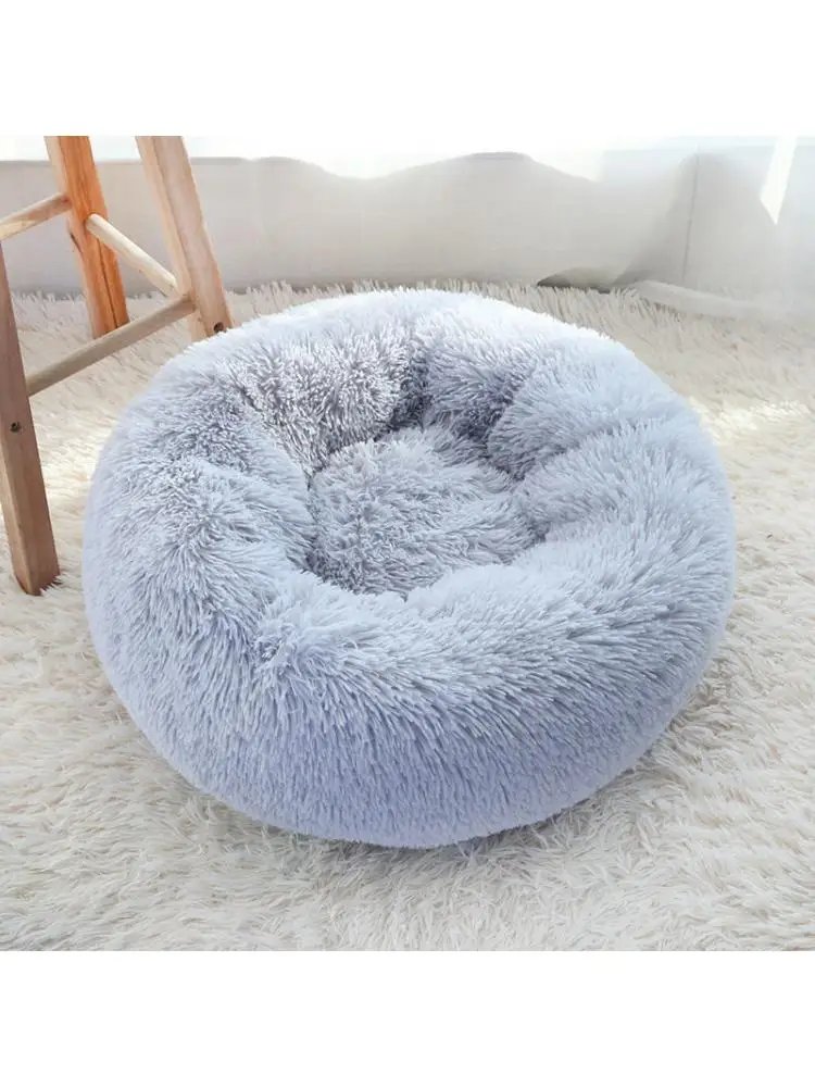 

Plush Pet Mat Soft Cat Litter Small And Medium-sized Dog Cat Litter Mat Deep Sleep Round Comfortable Warm Pad