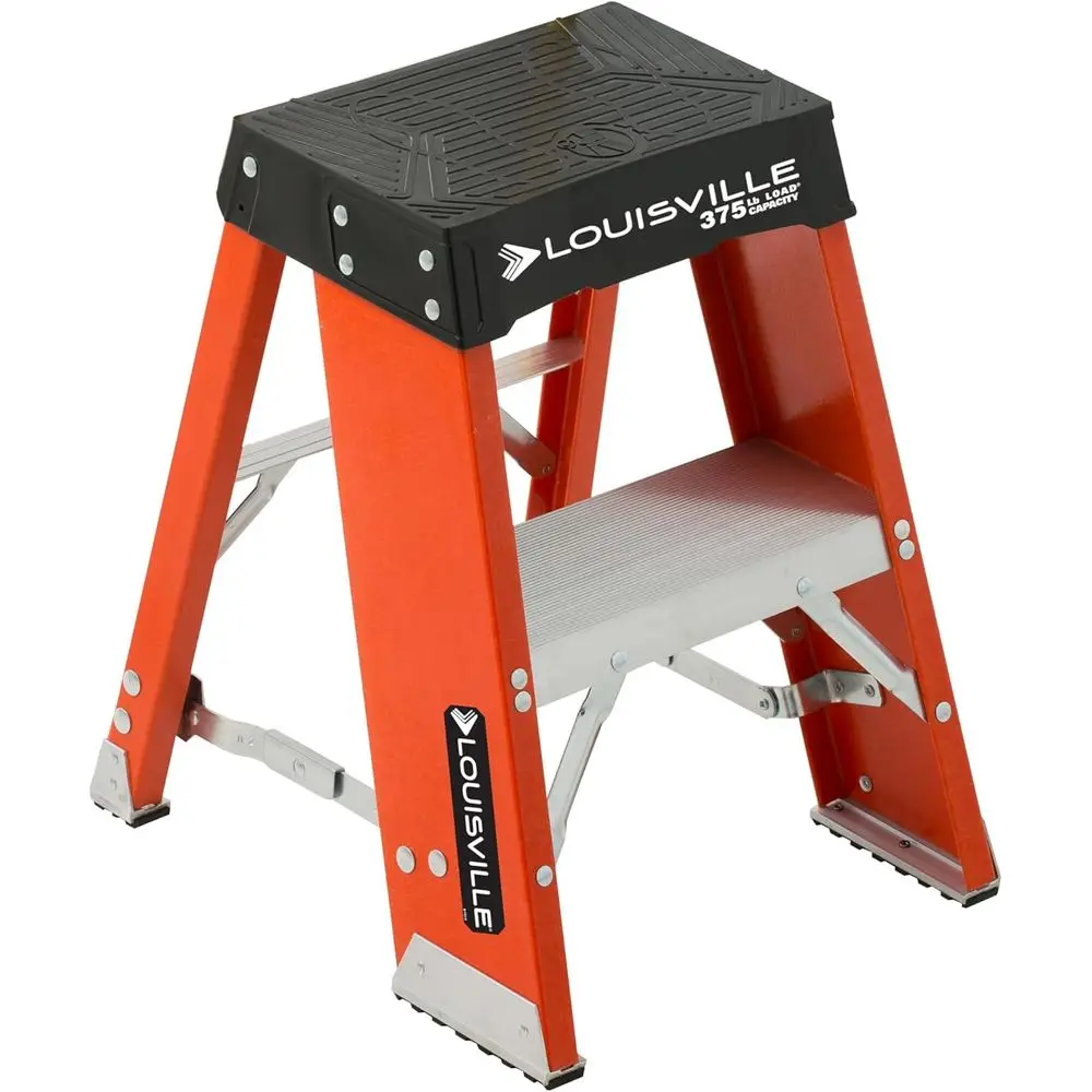 Industrial-Grade Fiberglass Step Stool, 375 lbs Capacity, Type IAA, Model Y8002