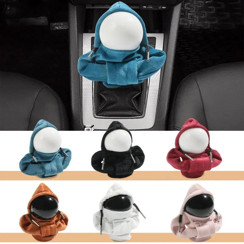 Car Gear Shift Cover Car Styling Hoodie Shifting Lever Manual Handle Kit Auto Gear Shift Knob Cover Auto Interior Accessories