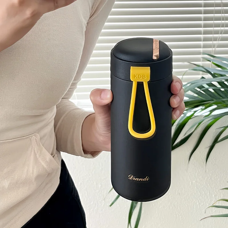 

Cute Thermos Cup High-quality Stainless Steel Water Bottle Elegant Lightweight Flask Easy-to-use Lid, Perfect for Office Travel