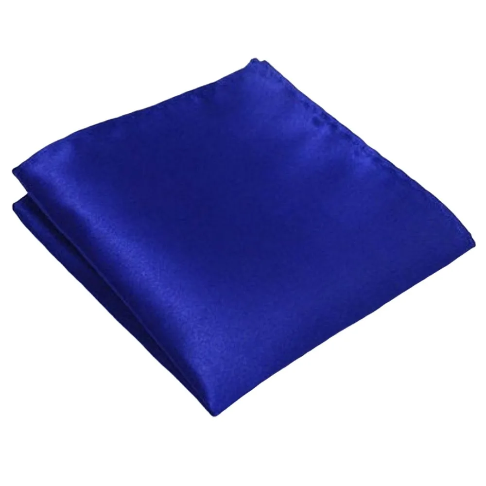 Solid Color Men's Pocket Square Satin Square Shape Business Suit Scarf Foldable Waterproof Formal Handkerchief Evening Party
