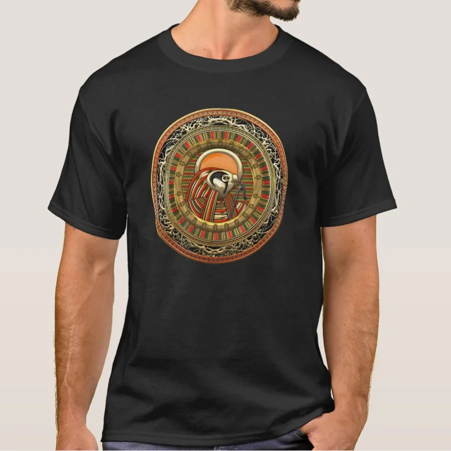 Ancient Egyptian Religion Sun God Ra Graphic T-Shirt. Summer Cotton Short Sleeve O-Neck Mens T Shirt New S-3XL