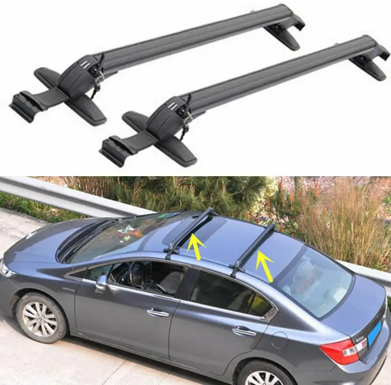 Top Roof Rack Cross Bar 2 Pcs for Honda Civic 2006-2020 Car Top Roof Rack Universal Roof Rack Cross Bar Cargo Luggage Carrier