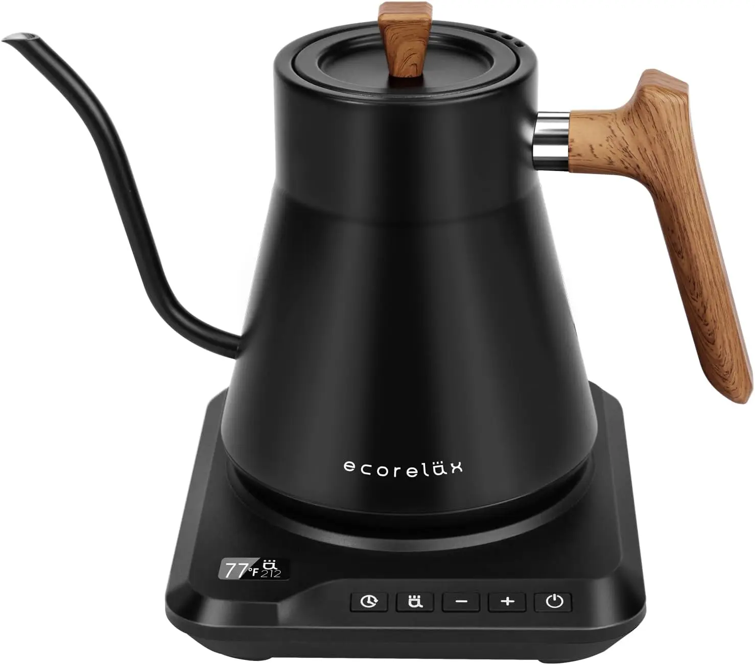 

Electric Kettle Precise ±1℉ Temperature Control, 1200W Pour Over Electric Kettle for Coffee & Tea, 100% Stain