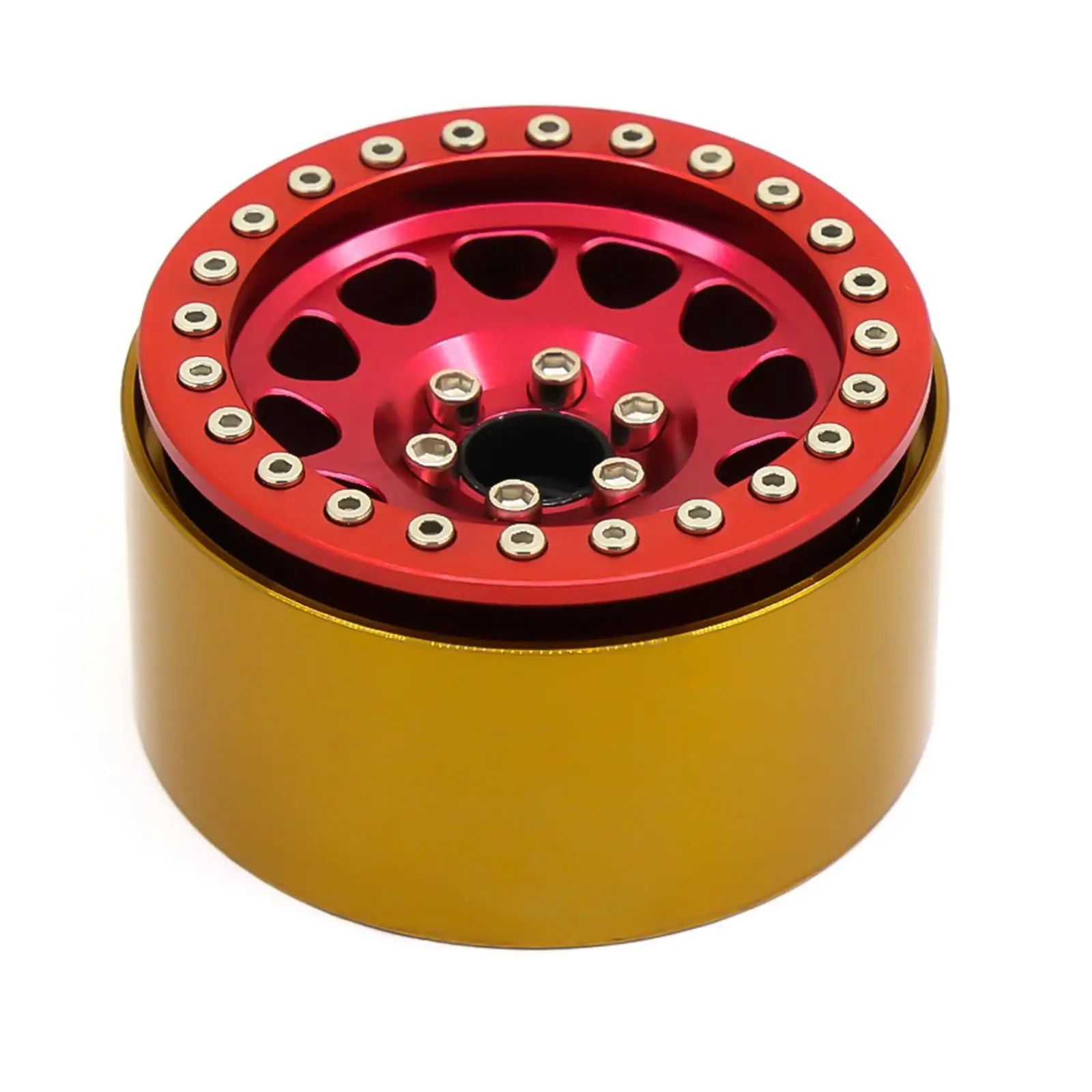 RC Car Metal Aluminum Wheel Rims Set 1.9 2.2 Copper Hub for Crawler Truck Accessories