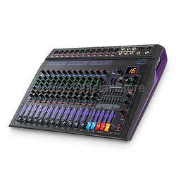 8/12 Channels Professional Dj Mixer Console with 128 Dsp Effects Sound Audio Mixer with 48V Prower Bluetooth USB Sound Equalizer