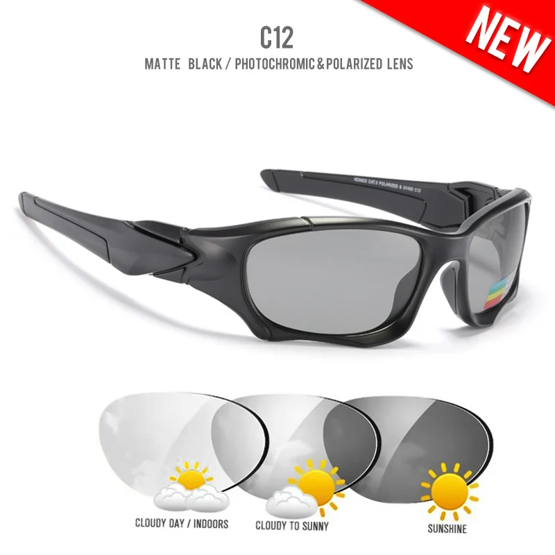 

Cycling Sports Polarized True Lens Sunglasses Night Vision Colorful Mirror Glasses For Men Women