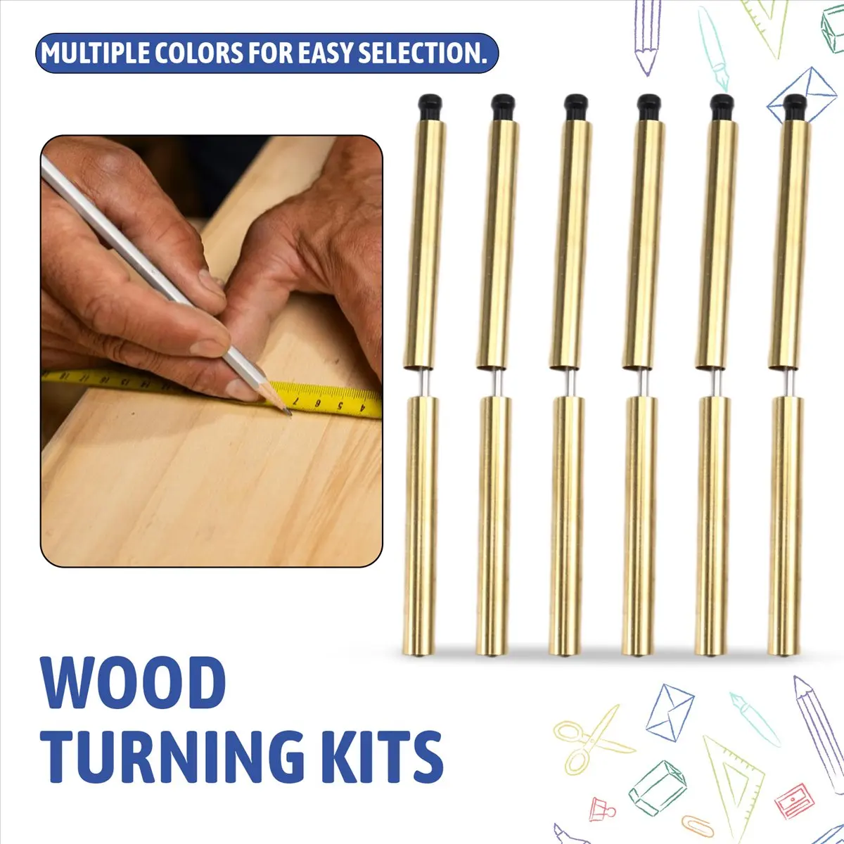 Latest ABBQ-Wooden Twister Pen Set 6-Pack, Various Finishes 7mm Twister Pen Set