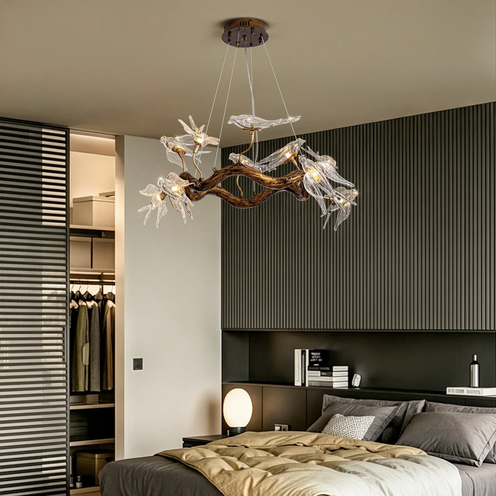 Luxury Chandeliers for Living Room Designer Swallow Pendant Lights for  Room Decor