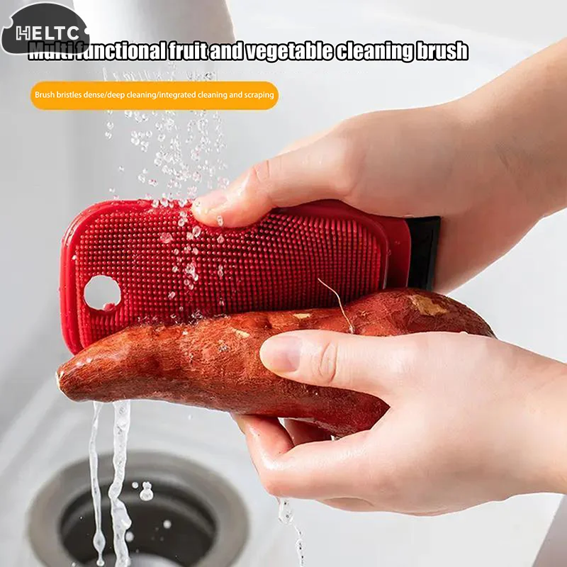 Multi Functional Fruit And Vegetable Household Cleaning Brush, Kitchen Plate Cleaning Brush, Household Washing And Scraping