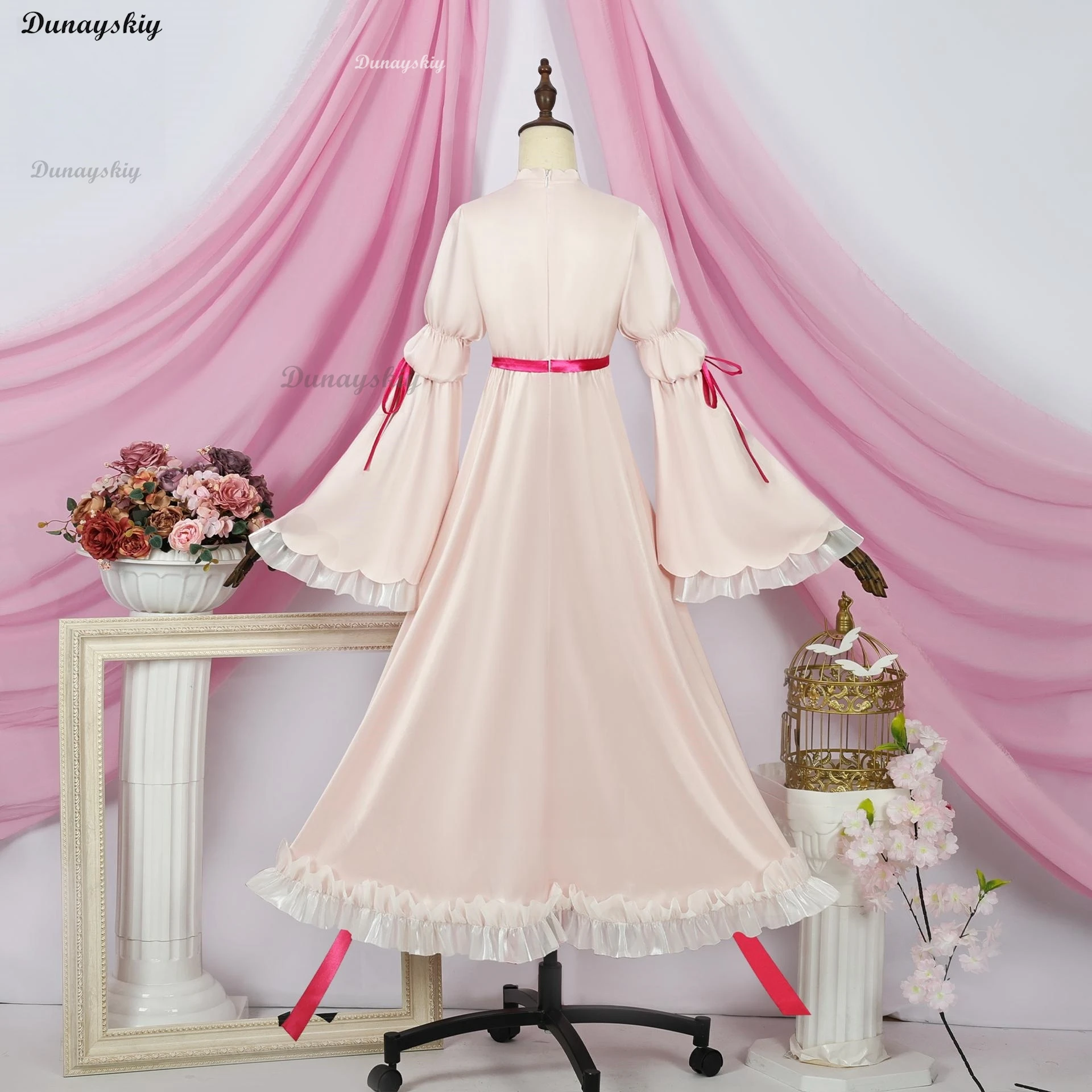 Coserssea Shugo Chara Hinamori Amu Amulet Angel คอสเพลย์เครื่องแต่งกายผู้หญิงชุดสีชมพูฮาโลวีนชุดสูท Fullset ชุดโบว์