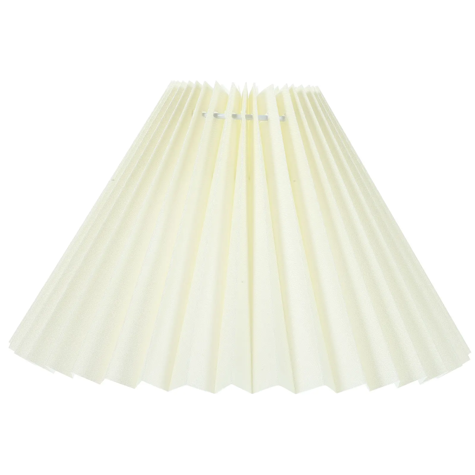 

Yellow Pleated Fabric Lampshade 24M DIY Hanging Lamp Cover Bedroom Living Room Hotel Decor Modern Creative Lighting Fixtures